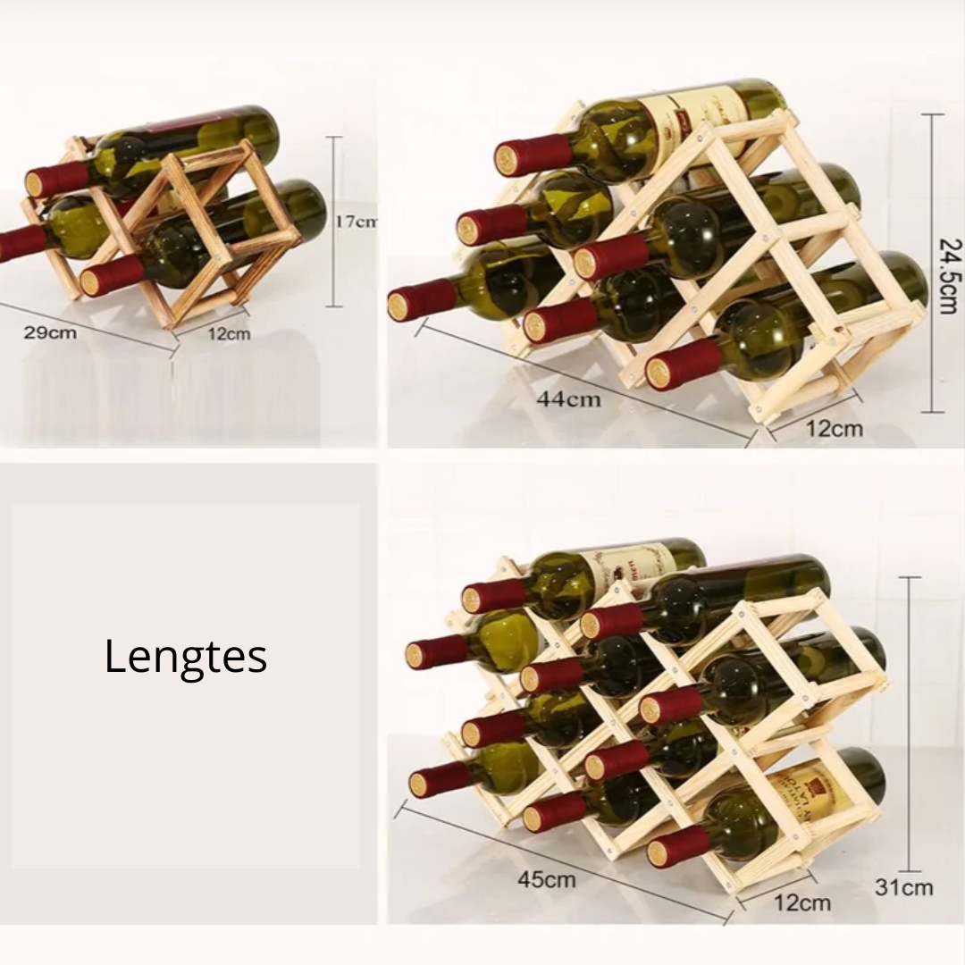 Houten Wijnrek