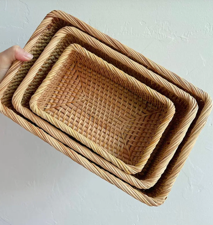 Handgemaakte Rieten Mand(en)