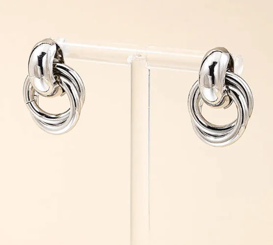 Geometrische Cirkel Oorbellen