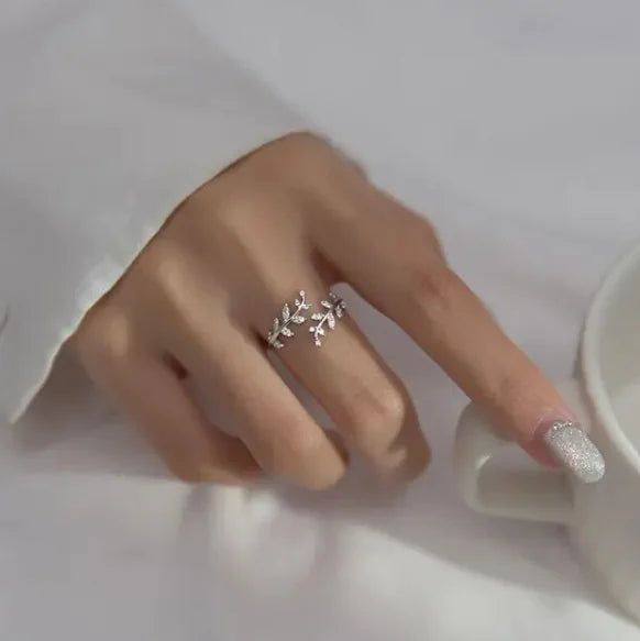 Stralende Bladeren Ring