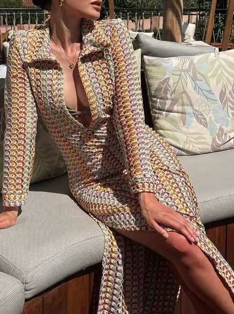 Bibi | Solana Crochet Jurk