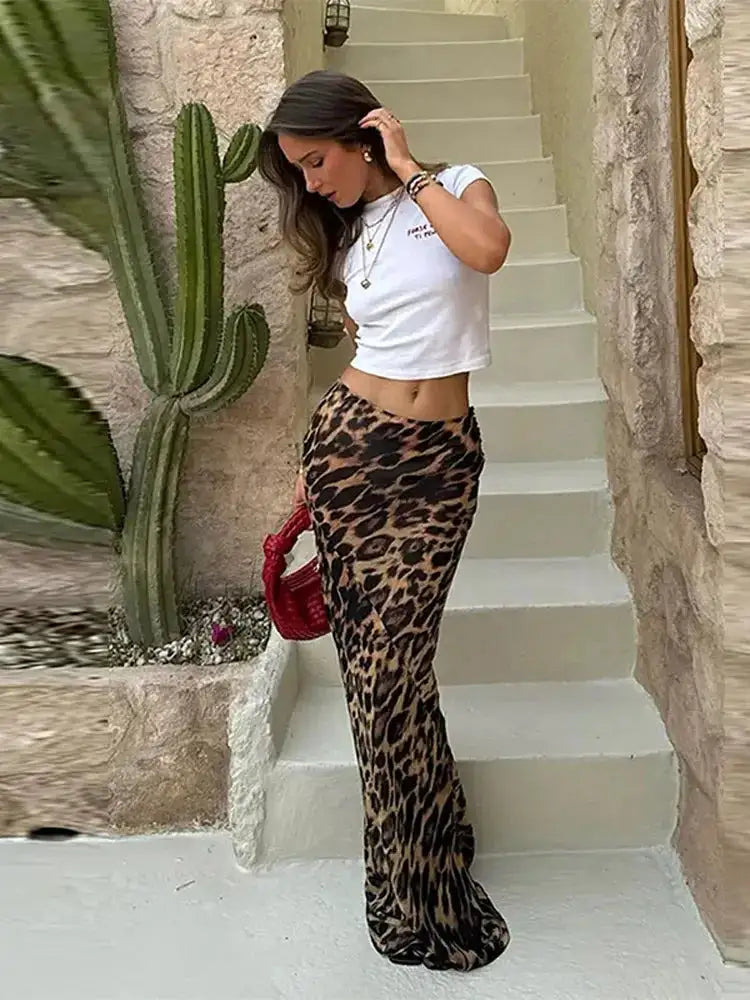 Fleur | Luipaard Lange Rok